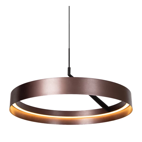 Lucide LEONARD - Hanglamp - Ø 54,5 cm - LED 3 StepDim - CCT - 1x36W 2200K/3000K - Koffie - Vibes - detail 3